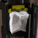 The cords are gone, but the A9 Kompressor+’s tower dock still uses disposable bags for collecting and disposing of dust and dirt.